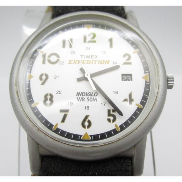 Men Timex Expedition Indigo Quartz WR Analog 36mm Watch (H960) "New Battery" - Picture 1 of 9
